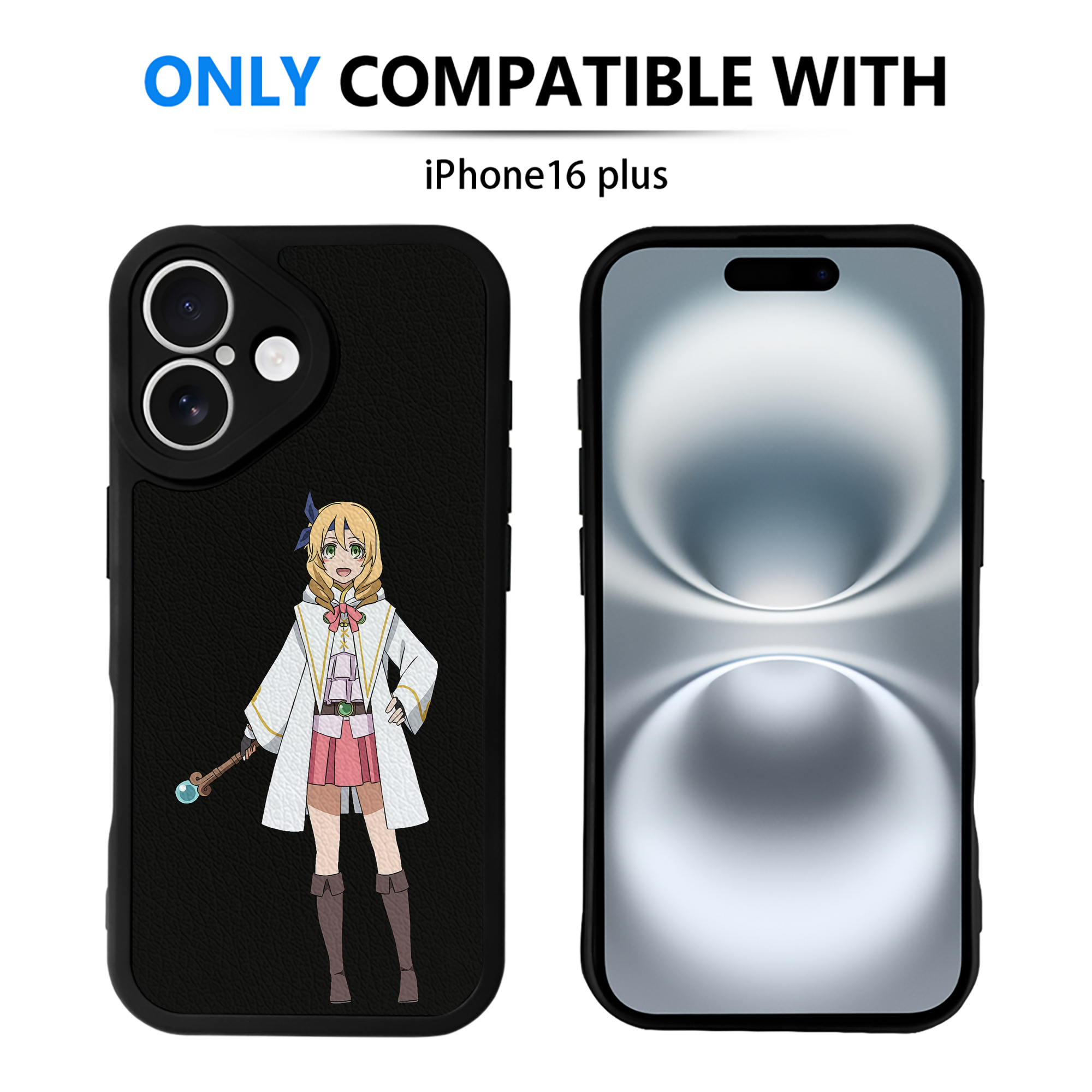 （画像用） 転スラ Regarding Reincarnated to Slime 【iPhone 16シリーズ対応】シリコンスマホケース（レザー調） 材質：シリコン